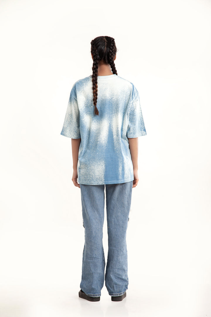 BLOT IT BLUE OVERSIZED T-SHIRT