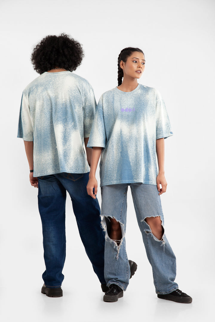 BLOT IT BLUE OVERSIZED T-SHIRT