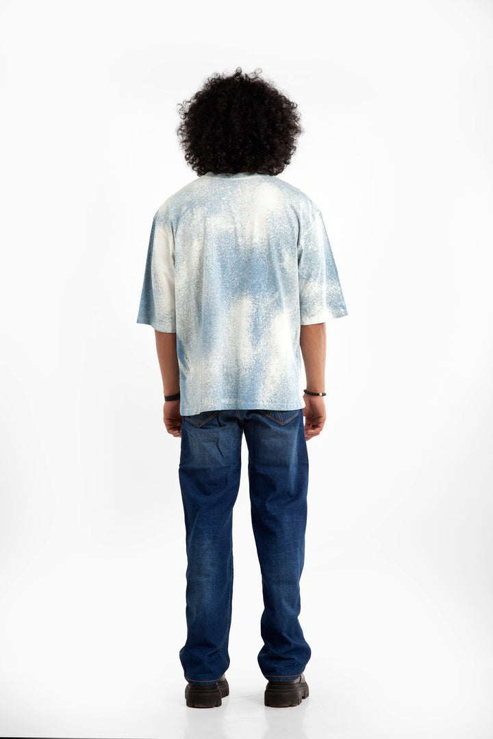 BLOT IT BLUE OVERSIZED T-SHIRT