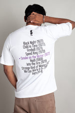 Load image into Gallery viewer, OdD1 Deep Purple White T-Shirt 
