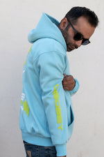 Load image into Gallery viewer, OdD1 Disobey Blue winter hoodie 
