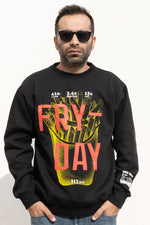 Load image into Gallery viewer, OdD1 Fry-Day Black sweatshirt 
