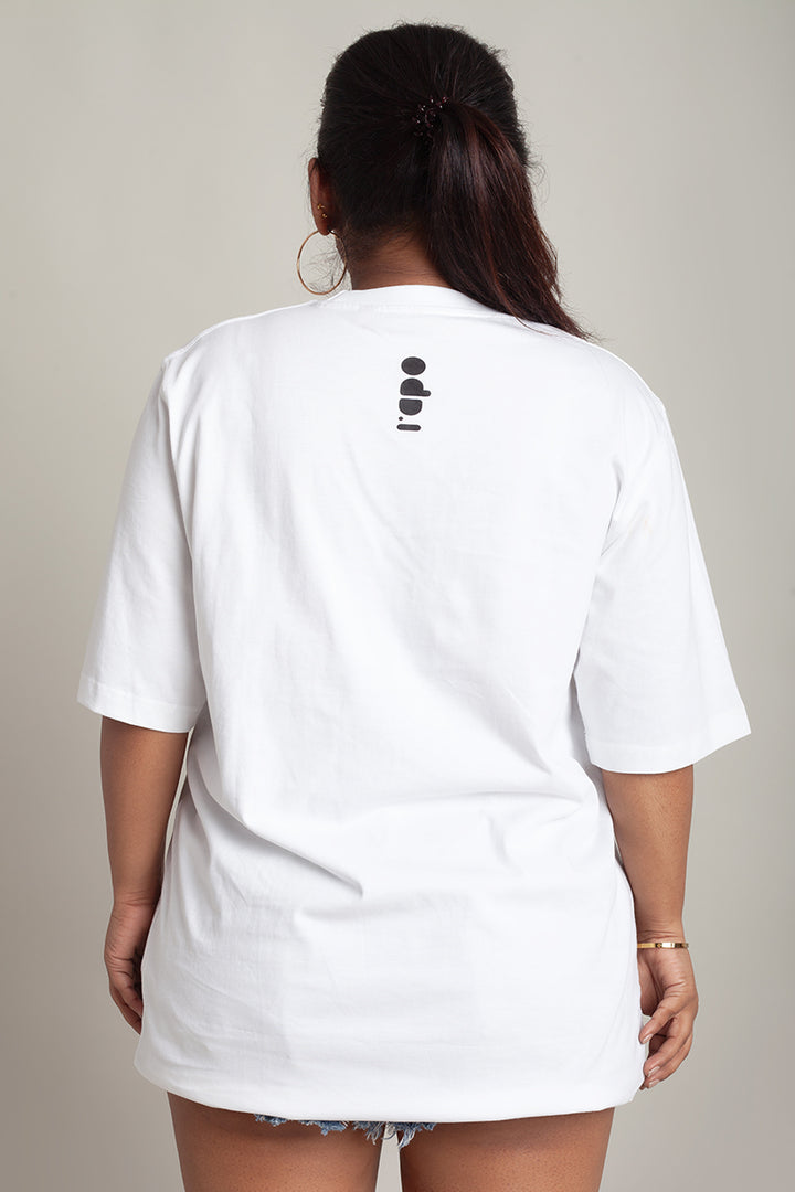 OdD1 Hello White oversized tshirt 