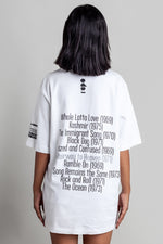 Load image into Gallery viewer, OdD1 Led Zeppelin White tshirt back
