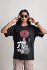 Load image into Gallery viewer, OdD1 Osaka 6 Black oversized tshirt
