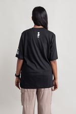 Load image into Gallery viewer, OdD1 Osaka 6 Black oversized tshirt back
