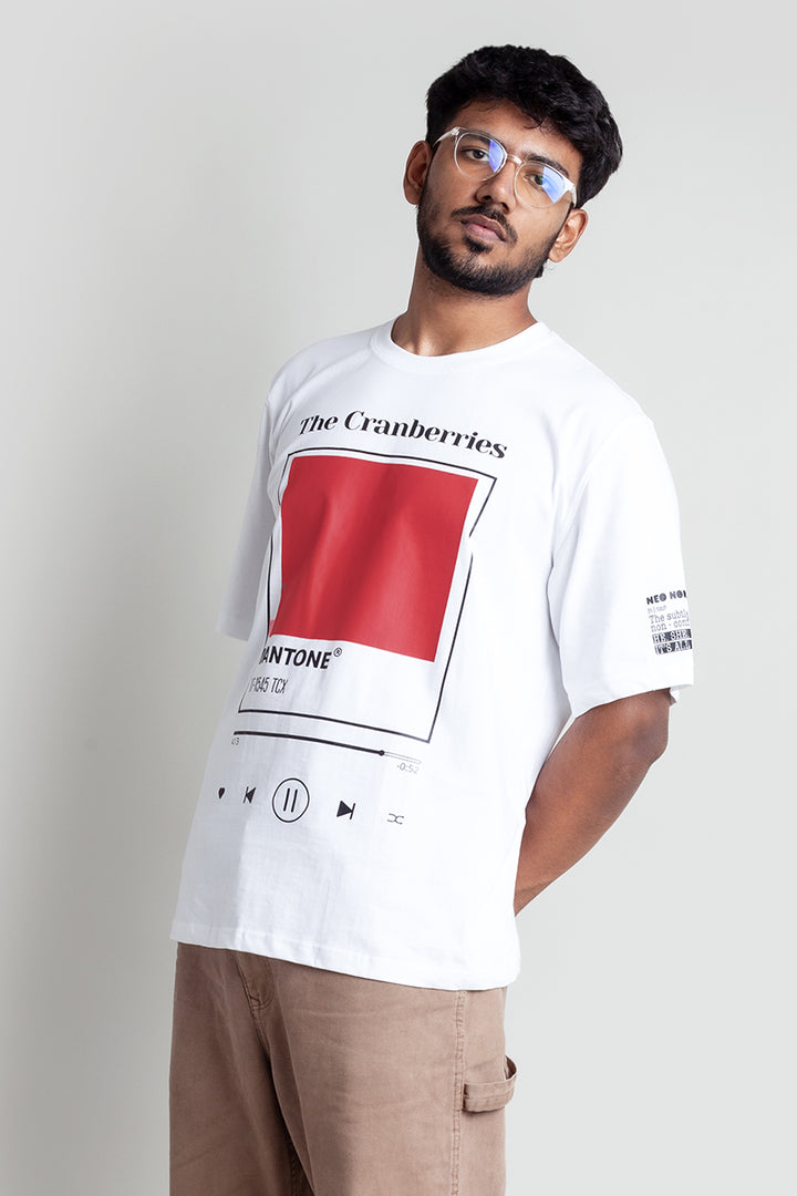 OdD1 Oversized Cranberries White T-shirt