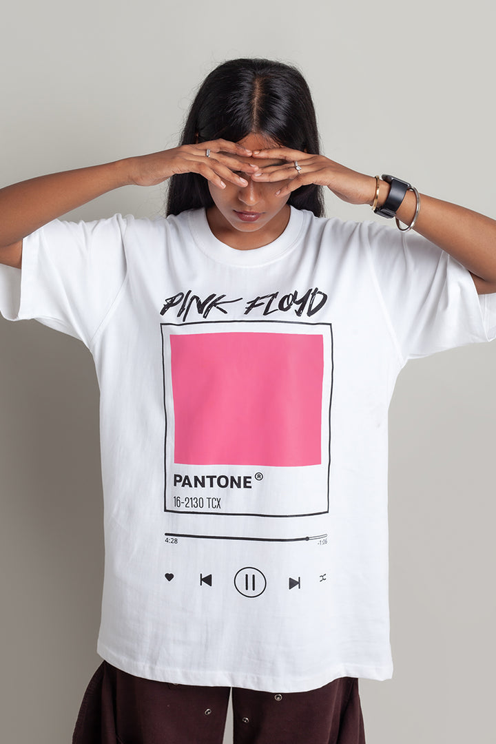 OdD1 oversized Pink Floyd White T-Shirts