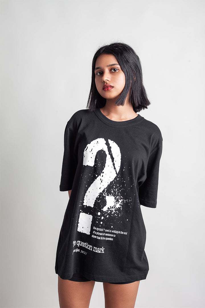 OdD1 Oversized Question Mark T-shirt