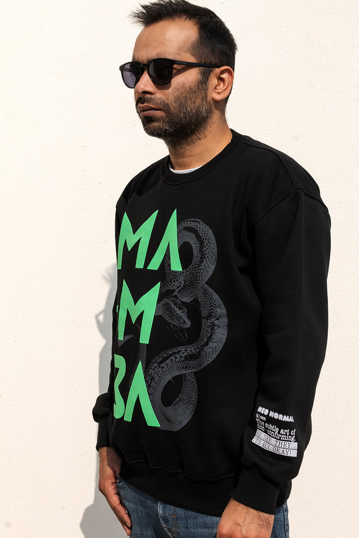 OdD1 oversized sweatshirt Mamba Black