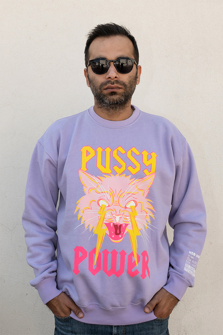 OdD1 oversized sweatshirt Pussy Power