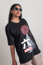 Load image into Gallery viewer, OdD1 oversized tshirt Osaka 6 Black
