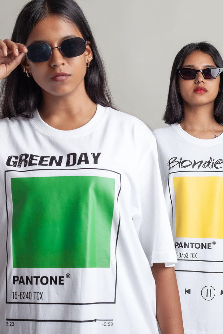 OdD1 Streetwear Green Day White T-Shirt