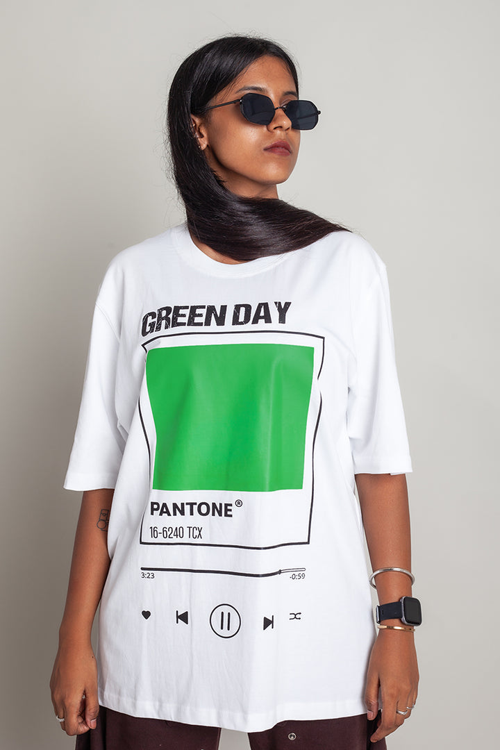 OdD1 women tshirt Green day front